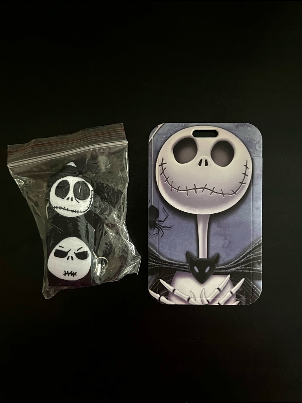 Jack Skellington Themed Card Holder with strap